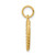 14k Polished .013 Gauge Engravable Heart with Rope Disc Charm XM219/13
