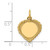 14k Polished .013 Gauge Engravable Heart with Rope Disc Charm XM219/13