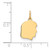 14k Plain Small .018 Gauge Facing Right Engravable Girl Head Charm XM105/18