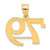 14k Polished Number 79 Pendant APN79
