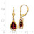 14k 10x7mm Pear Garnet Leverback Earrings XLB105GA
