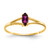 10k Polished Genuine Rhodolite Garnet Birthstone Ring 10XBR183