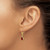 14k 7x5mm Oval Garnet Leverback Earrings XLB106GA