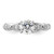 14K White Gold Lab Grown Diamond VS/SI FGH Semi-mount Engagement Rin RM9039E-100-WLG