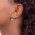 14k 8x6mm Oval Peridot Leverback Earrings XLB116PE
