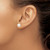 14k 8-9mm White Round Freshwater Cultured Pearl Stud Post Earrings X80PW