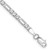 14K White Gold 7 inch 3mm Flat Figaro with Lobster Clasp Bracelet WFIG080-7