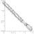 14K White Gold 8 inch 4mm Flat Figaro with Lobster Clasp Bracelet WFIG100-8