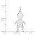 14k White Gold .018 Depth Engravable Boy Charm XM100/18W