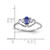 14k White Gold 5x3mm Oval Tanzanite VS Diamond ring X9719T/VS