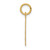 14k Boy Head on .011 Gauge Engravable Scalloped Disc Charm XM83/11