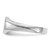 14k White Gold  8.0x6.5mm  Closed Back Signet Ring RS642