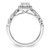 14K White Gold Lab Grown VS/SI FGH Dia Halo Complete Engagement Ring RM9435E-050-CWLG