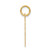 14k Girl Head on .013 Gauge Engravable Scalloped Disc Charm XM68/13