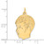 14k .011 Depth Engravable Boy Head Charm XM98/11