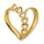 14k Polished 6-Stone Mothers Heart Slide Mounting XMP4/6