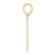 14k Brushed Border Script Number 90 Pendant SCN90