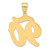 14k Brushed Border Script Number 90 Pendant SCN90