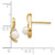 14k FW Cultured Pearl and Diamond Post Earrings XBS418