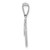 14KW White Gold Script Letter T Initial Pendant YC993WT