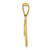 14KY Script Letter T Initial Pendant YC993T