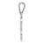 14KW White Gold Script Letter E Initial Pendant YC993WE