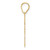 14k Brushed Border Script Number 85 Pendant SCN85