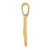 14KY Script Letter W Initial Pendant YC993W