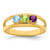 14k Genuine 3 Stone Mother's Ring XMR7/3GY