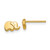 14k Polished Elephant Post Earrings YE1759