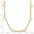 14k Polished Open Hearts on Heart Link 16in Necklace SF2468-16