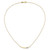 14k Two-tone Heart Bar 18 inch Necklace SF2878-18