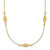 14k Polished and D/C Fancy Beaded 18in Necklace SF2461-18