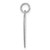 10k White Gold Heart Disc Name Charm 10XNA105W
