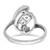 Sterling Silver Rhodium-plated Synthetic 4 Stone Mother's Ring XMR3/4SS-8