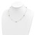 14K Two Tone Polished D/C Hearts Necklace SF2942-18
