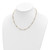 14K Polished D/C and Textured Fancy Beaded 17in Necklace SF2932-17