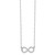 14K White Polished Infinity Necklace SF2652-16.75