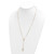 14K Polished Faceted Beads Rosary Necklace SF2958-24