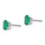 14k White Gold Emerald Earrings XE86WE-B