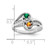 Sterling Silver Rhodium-plated Imitation and Diamond Couple Ring XMR93/2SS-7