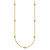 14k Diamond-cut w/Satin Oval Beads Necklace SF2754-18