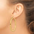 14k 3mm Polished Square Hoop Earrings TE542