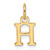 14ky Cutout Letter H Initial Pendant XNA1466Y/H