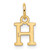 14ky Cutout Letter H Initial Pendant XNA1466Y/H