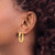 14k Lightweight Oval Hoop Earrings TC657