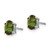 14k White Gold Green Tourmaline Earrings XE87WGT-B
