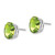 14k White Gold 10x8mm Oval Peridot Earrings XE90WPE