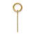 14ky Letter H Initial Pendant XNA1337Y/H