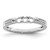 14K White Gold Family Jewelry Genuine Stone & Diamond Set Ring XMRW43/3GY